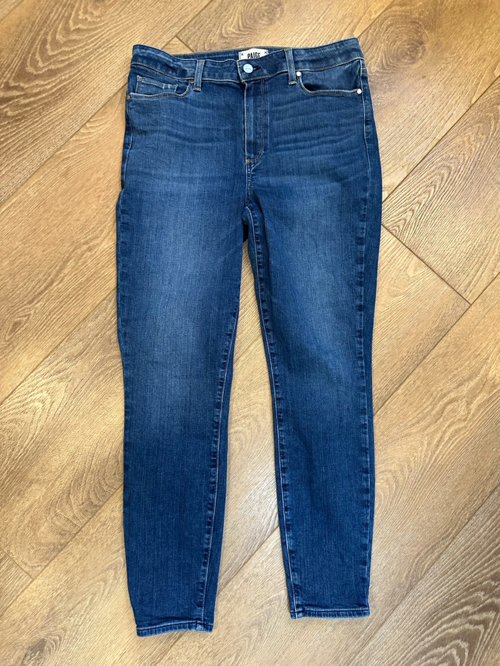 PAIGE Women's Skinny Jeans in Dark Blue Wash sz 30